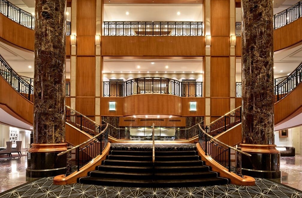 Lobby of the Sheraton Grand Sydney Hyde Park